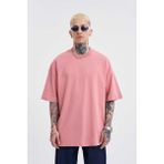 Machinist Basic Super Mercan Pamuklu Oversize Erkek T-shirt