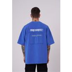 Machinist Be Bold Be You Açık Mavi Spotted Yıkmalı Oversize Erkek T-shirt