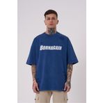 Machinist Born Again Baskılı Açık İndigo Yıkamalı Erkek T-shirt
