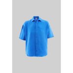 Machinist Erkek Basic Cotton Gömlek Saks Mavi - Blue