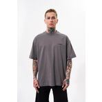 Machinist Erkek Basic Pamuklu Oversize Duman Tişört
