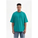 Machinist Erkek Basic Super Pamuklu Oversize Bnt. Yeşili Tişört