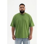 Machinist Erkek Büyük Beden Basic Tişört Kale Yeşili - 4XL