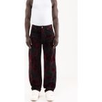 Machinist Erkek Flocket Printed Oversize Jean Pantolon Siyah - Black - XL
