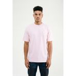 Machinist Erkek Logo Embroidered Oversize Tişört Pembe - Pink - XL