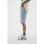 Machinist Erkek Loose Fith Denim Açık Mavi Bermuda Şort
