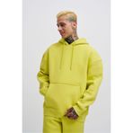 Machinist Erkek Oversize Basic Kapüşonlu Sweatshirt Neon Sarı