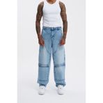 Machinist Erkek Oversize Yıkama Efektli Ice Blue Jean