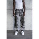 Machinist Erkek Pigment Kaplama Efektli Baggy Jean Pantolon Gri - Grey - XL