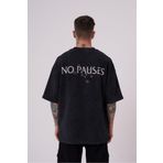 Machinist No Pouses Baskılı Asphalt Cloudy Oversize Erkek T-shirt
