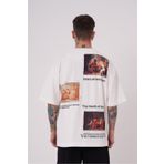 Machinist Premium Death of Socrates Ekru Oversize Erkek T-shirt