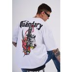 Machinist The Quandary Beyaz Baskılı Oversize Erkek T-shirt