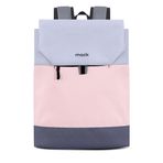 Mack Zen Eco MCE-1302 Sırt Çantası - Macbook Çantası, Hırsızlığa Karşı Koruma, Küçük, Mini, 13-14 inç Laptop, Günlük ve İş Kullanımı, Şık Tasarım, Üniversite ve Okul İçin, Pembe Gri