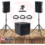 Mackie PAKET-002 2.1 Canlı Müzik Ses Sistemi 2 x THUMP212 + 1 x Thump 118 - Siyah - Beyaz