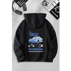 macklin Unisex Kadın Erkek SallySIRT Özel Tasarım Baskılı Kapşonlu Sweatshirt