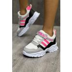 Mackrock Sports Lastikli Cırtlı Yumuşak Esnek Hafif Nefes Alabilen Unisex File Çocuk Sneaker Spor Ayakkabı