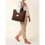Maco Collection Büyük Boy Omuz Çantası Tote Bag - 50x34 - Acı Kahve