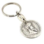 Macrinus Denarius Antik Roma İmparatorluk Sikkesi Metal Anahtarlık KC211