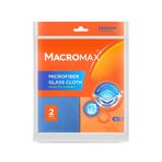 Macro Max Mikrofiber Cam Bezi 2'li Set, Mikrofilament Teknolojisi ile Leke ve İz Bırakmaz Ayna Bezi