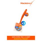 MACRO MAX Saplı Ovma Teli Ergonomik Paslanmaz Çelik Bulaşık Fırçası 2 Adet