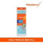Macromax 27X25CM Rulo Temizlik Bezi 9 Yaprak Mikrofiber Malzeme ile Tüm Yüzeylerde Kullanım - Yeşil - Pembe