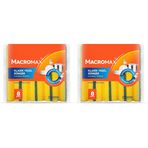 Macromax Tırnak Koruyuculu Bulaşık Süngeri 16'li Paket, Ergonomik Yeşil Klasik Sünger