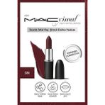MACximal Silky Matte Lipstick Nemlendirme Etkili Yoğun Renk Sağlayan Ruj - Sin