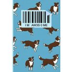Mad About Dogs: Pawsome Life - IM AW3S0ME Minimalist Red Border Collie Composition Notebook, A Perfectly Simple Companion | 6x9" 100 Pages: Dog ... Students, and Writers – Versatile, Stylish