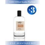 Mad Parfüm 3 Adet 100 ml G103 Selective Kadın Parfüm Seti