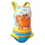 Mad Wave Kız Çocuk Mayosu Bella N2, Beyaz - Beyaz - XS/4-5 YAŞ