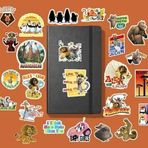 Madagascar sticker paketi/bullet journal defter çıkartma ajanda laptop etiket