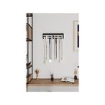 Madalya Askılığı Hediyelik Sade Tasarımlı Metal Madalya Askısı Siyah ve Beyaz 10X30 cm