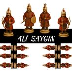 Madalya Askısı Satranç Figürlü 55x25 cm Akrilik Renkli