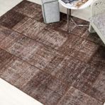 Madalyon Patchwork El Dokuma Antik Anadolu Halı Earth (80 x 120)