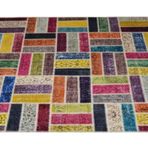 Madalyon Patchwork El Dokuma Antik Anadolu Halı Multi (120 x 180)
