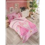Madam Marica Pamuklu Ranforce Light Princess Horse Nevresim Takımı Tek Kişilik - 160 x 220 cm - Renkli