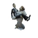 madamcamilla Polyester Gelin Damat Biblo Kucakta Siyah 18,5cm