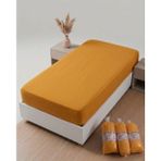 Madame Asel Home Lastikli Çarşaf Penye % 100 Pamuk - Hardal Sarısı