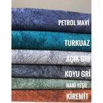 Madame Blue Damarlı Kadife Süngerli Kaymaz Koltuk Çekyat Örtüsü - 482403059 krem