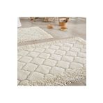 Madame Clean Home Cotton Special 2'li Pamuklu Klozet Takımı Krem Banyo Paspas Seti Klozet Takımı