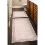 Madame Clean Tiffany 2'li Pamuklu Klozet Takımı, Pudra Banyo Paspas Seti - 60x100 50x60
