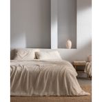 Madame Coco Agnes Tek Kişilik Müslin İpliği Boyalı Lastikli Çarşaflı Nevresim Takımı - Bej - 160 x 220 cm