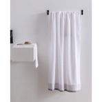 Madame Coco Alouette Pamuklu Banyo Havlusu - Beyaz/gri - 70X140 cm - 70 x 140 cm - Beyaz - Gri