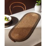 Madame Coco Alsace Masa Runner - Naturel/siyah - Natürel - Siyah - 35 x 100 cm