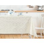 Madame Coco Anita 140x140 cm Pvc Ekru Masa Örtüsü