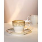 Madame Coco Antique 6 'lı Kahve Fincan Seti Fınc000000005790ml-krem/toprak