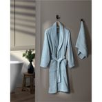 Madame Coco Avril Şalyaka Unisex Bornoz Set Mavi
