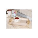 Madame Coco Barroco Soft Bej 39x26 cm Büyük Tepsi