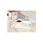Madame Coco Barroco Soft Ekru 39x26 cm Büyük Tepsi