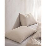 Madame Coco Belle Bambu 2'li Yastık Kılıfı - Taş - 50 x 70 cm
